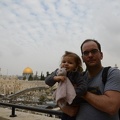 Doug and Greta overlooking the Temple Mount and Western Wall
